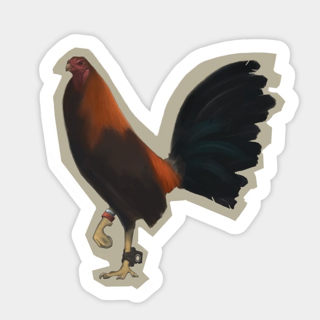 Samurai Tweety Bird Version 3.0 Sticker by JERRYVEE66